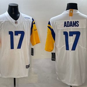 Men's Los Angeles Rams #17 Davante Adams White 2024 Vapor Untouchable Football Stitched Jersey