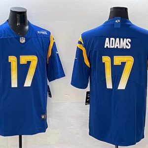 Men's Los Angeles Rams #17 Davante Adams Blue 2024 Vapor Untouchable Football Stitched Jersey
