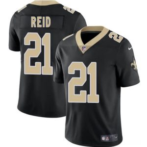 Men's New Orleans Saints #21 Justin Reid Black 2025 Vapor Limited Football Stitched Jersey