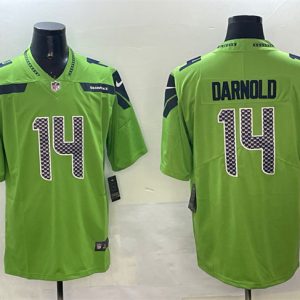 Men's Seattle Seahawks #14 Sam Darnold Green 2025 Vapor Limited Football Stitched Jersey