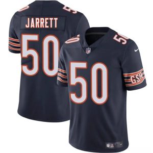 Men's Chicago Bears #50 Grady Jarrett Navy 2025 Vapor Football Stitched Jersey