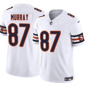 Men's Chicago Bears #87 Jordan Murray White 2025 F.U.S.E. Vapor Football Stitched Jersey