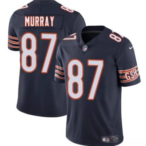Men's Chicago Bears #87 Jordan Murray Navy 2025 Vapor Football Stitched Jersey