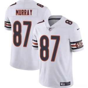 Men's Chicago Bears #87 Jordan Murray White 2025 Vapor Football Stitched Jersey