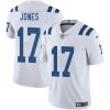 Men's Indianapolis Colts #17 Daniel Jones White 2025 Vapor Limited Football Stitched Jersey