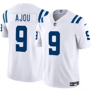 Men's Indianapolis Colts #9 Ajou Ajou White 2025 F.U.S.E. Vapor Limited Football Stitched Jersey