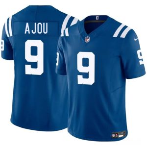 Men's Indianapolis Colts #9 Ajou Ajou Blue 2025 F.U.S.E. Vapor Limited Football Stitched Jersey