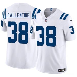Men's Indianapolis Colts #38 Corey Ballentine White 2025 F.U.S.E. Vapor Limited Football Stitched Jersey