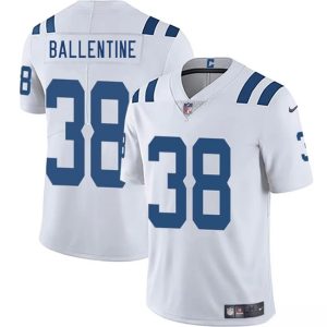 Men's Indianapolis Colts #38 Corey Ballentine White 2025 Vapor Limited Football Stitched Jersey