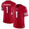 Men's San Francisco 49ers #1 Ricky Pearsall New Red 2025 F.U.S.E.  Jersey