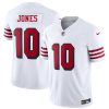 Men's San Francisco 49ers #10 Mac Jones New White 2025 F.U.S.E.  Jersey