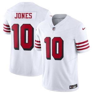 Men's San Francisco 49ers #10 Mac Jones New White 2025 F.U.S.E.  Jersey