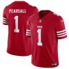 Men's San Francisco 49ers #1 Ricky Pearsall Red 2025 F.U.S.E. Vapor Untouchable Limited Football Stitched Jersey