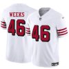 Men's San Francisco 49ers #46 Jon Weeks New White 2025 F.U.S.E.  Jersey