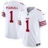 Men's San Francisco 49ers #1 Ricky Pearsall White 2025 F.U.S.E. Vapor Untouchable Limited Football Stitched Jersey