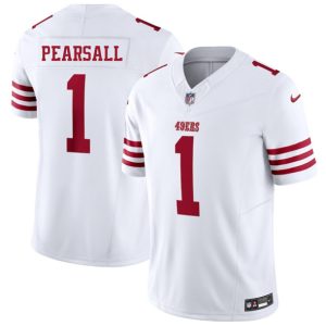 Men's San Francisco 49ers #1 Ricky Pearsall White 2025 F.U.S.E. Vapor Untouchable Limited Football Stitched Jersey