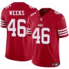 Men's San Francisco 49ers #46 Jon Weeks Red 2025 F.U.S.E. Vapor Untouchable Limited Football Stitched Jersey