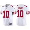 Men's San Francisco 49ers #10 Mac Jones White 2025 Vapor Untouchable Limited Football Stitched Jersey