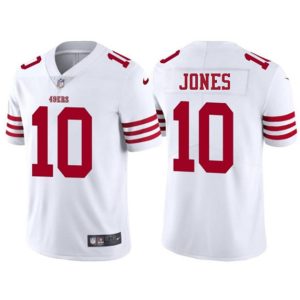 Men's San Francisco 49ers #10 Mac Jones White 2025 Vapor Untouchable Limited Football Stitched Jersey