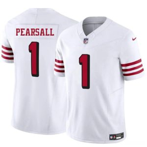 Men's San Francisco 49ers #1 Ricky Pearsall New White 2025 F.U.S.E.  Jersey