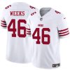 Men's San Francisco 49ers #46 Jon Weeks White 2025 F.U.S.E. Vapor Untouchable Limited Football Stitched Jersey