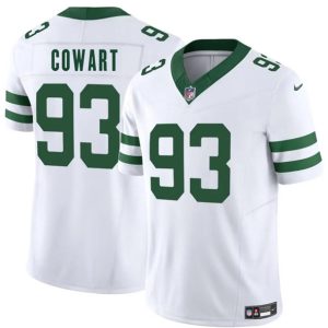 Men's New York Jets #93 Byron Cowart White 2025 F.U.S.E.  Jersey