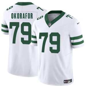 Men's New York Jets #79 Chukwuma Okorafor White 2025 F.U.S.E.  Jersey