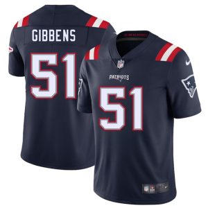 Men's New England Patriots #51 Jack Gibbens Navy 2025 Jersey