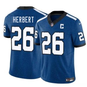 Men's Indianapolis Colts #26 Khalil Herbert Blue 2025 F.U.S.E. Throwback Jersey