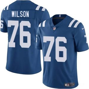 Men's Indianapolis Colts #76 Jack Wilson Blue 2025 Jersey