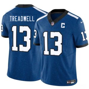 Men's Indianapolis Colts #13 Laquon Treadwell Blue 2025 F.U.S.E. Throwback Jersey