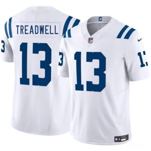 Men's Indianapolis Colts #13 Laquon Treadwell White 2025 F.U.S.E. Jersey
