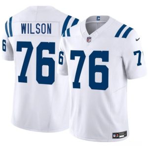 Men's Indianapolis Colts #76 Jack Wilson White 2025 F.U.S.E. Jersey