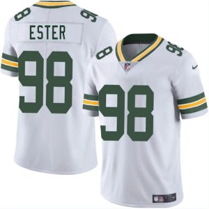 Men's Green Bay Packers #98 James Ester White 2025  Jersey