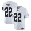 Men's Las Vegas Raiders #22 Eric Stokes White 2025 Jersey