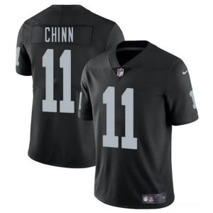 Men's Las Vegas Raiders #11 Jeremy Chinn Black 2025 Jersey
