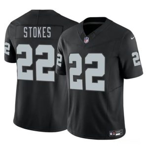 Men's Las Vegas Raiders #22 Eric Stokes Black 2025 F.U.S.E. Jersey