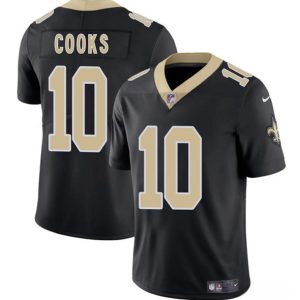 Men's New Orleans Saints #10 Brandin Cooks Black 2025 Jersey