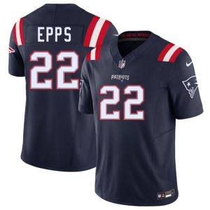 Men's New England Patriots #22 Marcus Epps Navy 2025 F.U.S.E. Jersey