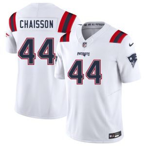 Men's New England Patriots #44 K'Lavon Chaisson White 2025 F.U.S.E. Jersey