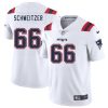 Men's New England Patriots #66 Wes Schweitzer White 2025 Jersey