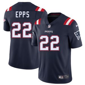 Men's New England Patriots #22 Marcus Epps Navy 2025 Jersey