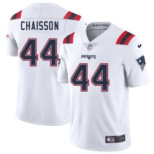 Men's New England Patriots #44 K'Lavon Chaisson White 2025 Jersey