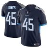 Men's Tennessee Titans #45 Dre'Mont Jones Navy 2025 Jersey