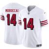 Men's San Francisco 49ers #14 Tanner Mordecai New White 2025 F.U.S.E.  Jersey