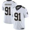 Men's New Orleans Saints #91 Davon Godchaux White 2025 Jersey