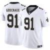 Men's New Orleans Saints #91 Davon Godchaux White 2025 F.U.S.E. Jersey