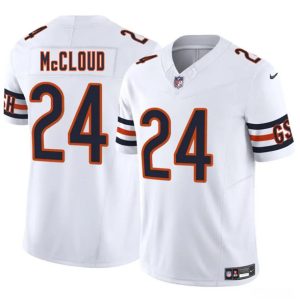 Men's Chicago Bears #24 Nick McCloud White 2025 F.U.S.E.  Jersey