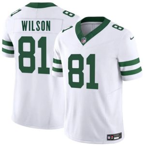 Men's New York Jets #81 Pokey Wilson White 2025 F.U.S.E.  Jersey