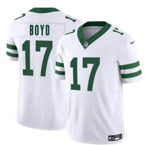 Men's New York Jets #17 Kris Boyd White 2025 F.U.S.E.  Jersey